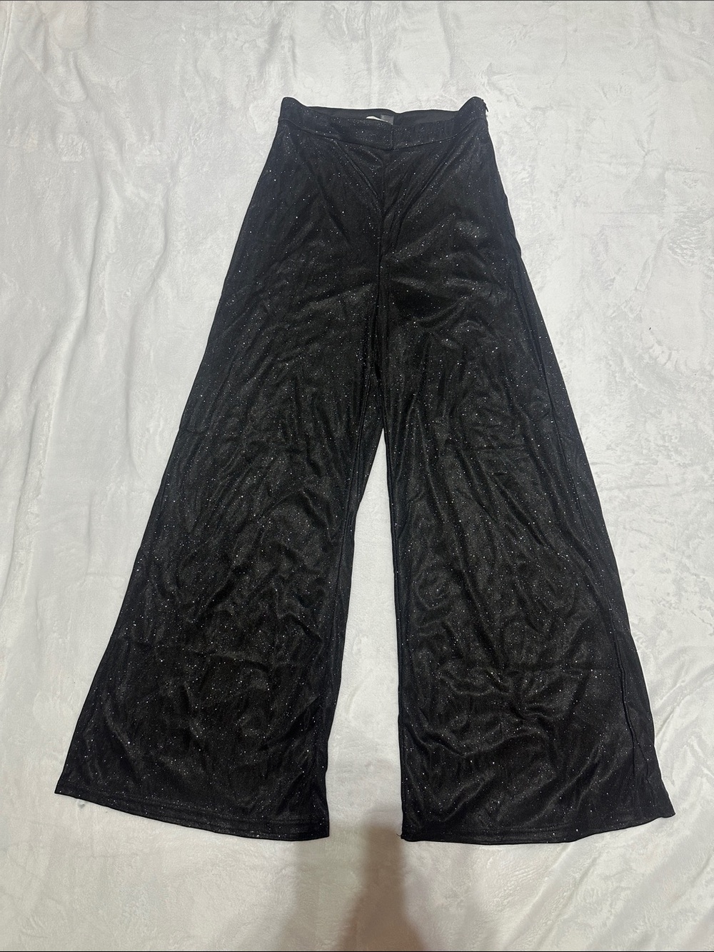 SHEIN | size medium | Black Glitter Wide-Leg Pants